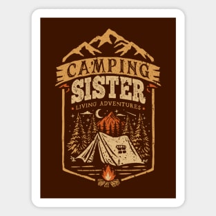 Camping Sister Magnet